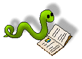 worm reading a book, bookworm